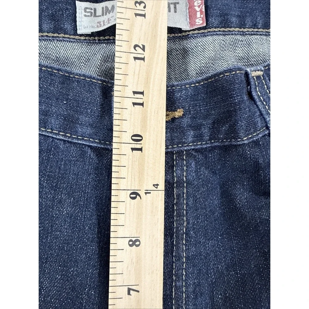 Levi's 514 Jeans Men's 40X30 Slim Straight Blue Denim Dark Wash 100% Cotton